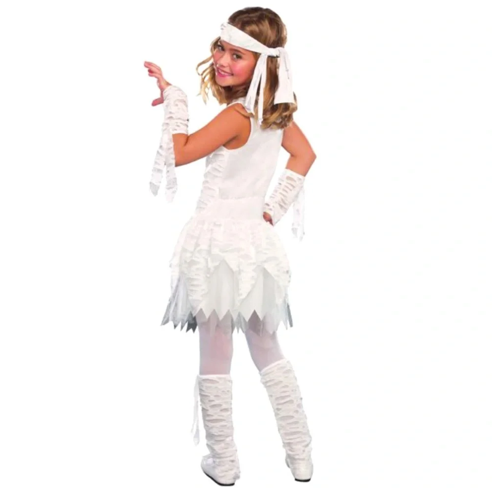 Dreamgirl Wrap It Up Mummy Costume Girls Color White Size M